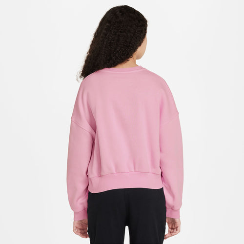 Girls' Nike Youth Boxy Fleece Sweatshirt - 690 - SOFT PINK