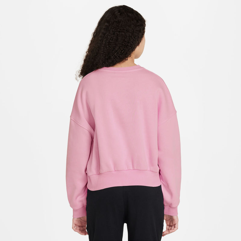 Girls' Nike Youth Boxy Fleece Sweatshirt - 690 - SOFT PINK