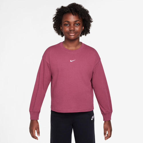 Girls' Nike Youth Boxy Longsleeve - 634 - SWEET BEET