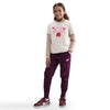 Girls' Nike Youth Club Fleece High-Waisted Fitted Pant - 610 - BORDEAUX