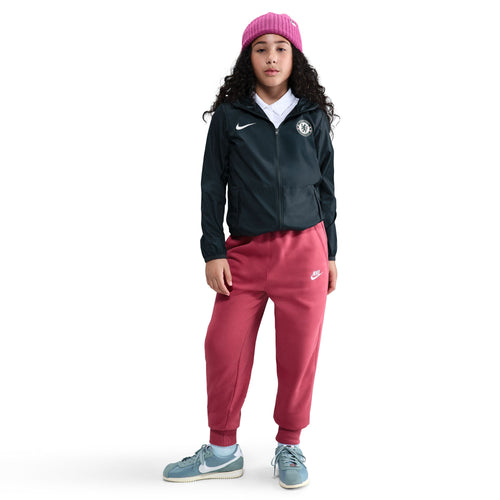 Girls' Nike Youth Club Fleece High-Waisted Fitted Pant - 634 - SWEET BEET