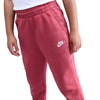 Girls' Nike Youth Club Fleece High-Waisted Fitted Pant - 634 - SWEET BEET