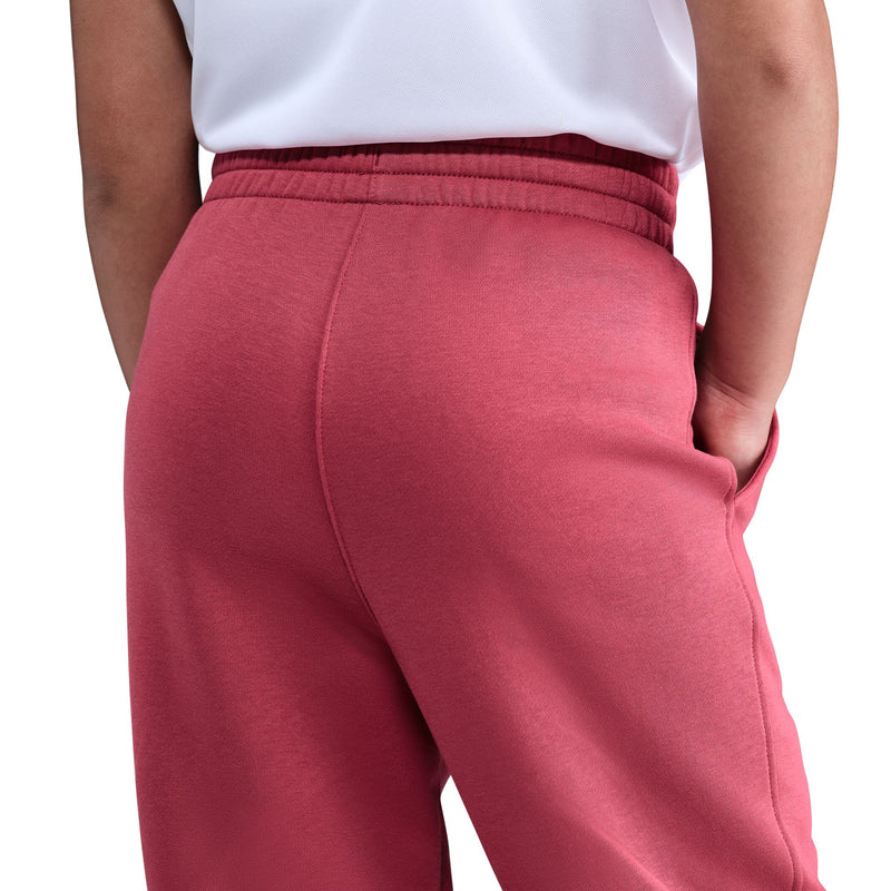 Girls' Nike Youth Club Fleece High-Waisted Fitted Pant - 634 - SWEET BEET