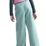 Girls' Nike Youth Club Fleece Wide-Leg Pant - 017 - CANNON BLUE