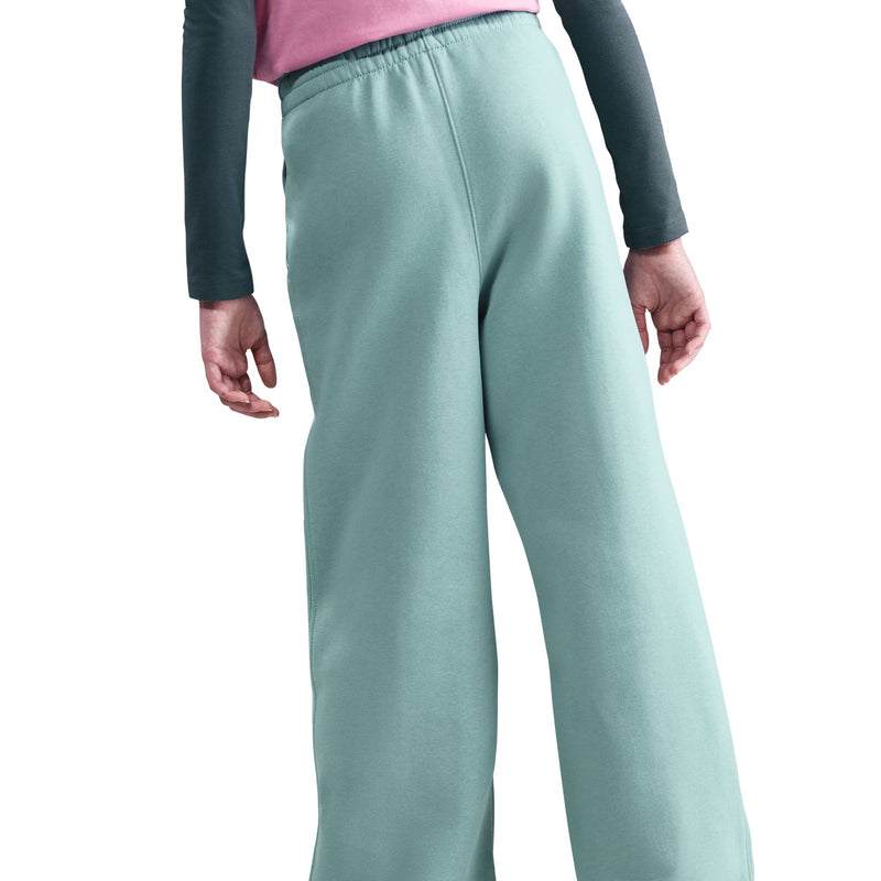 Girls' Nike Youth Club Fleece Wide-Leg Pant - 017 - CANNON BLUE