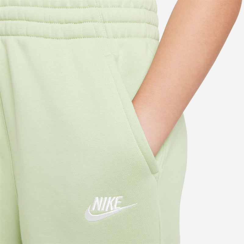Girls' Nike Youth Club Fleece Wide-Leg Pant - 343 - HONEYDEW