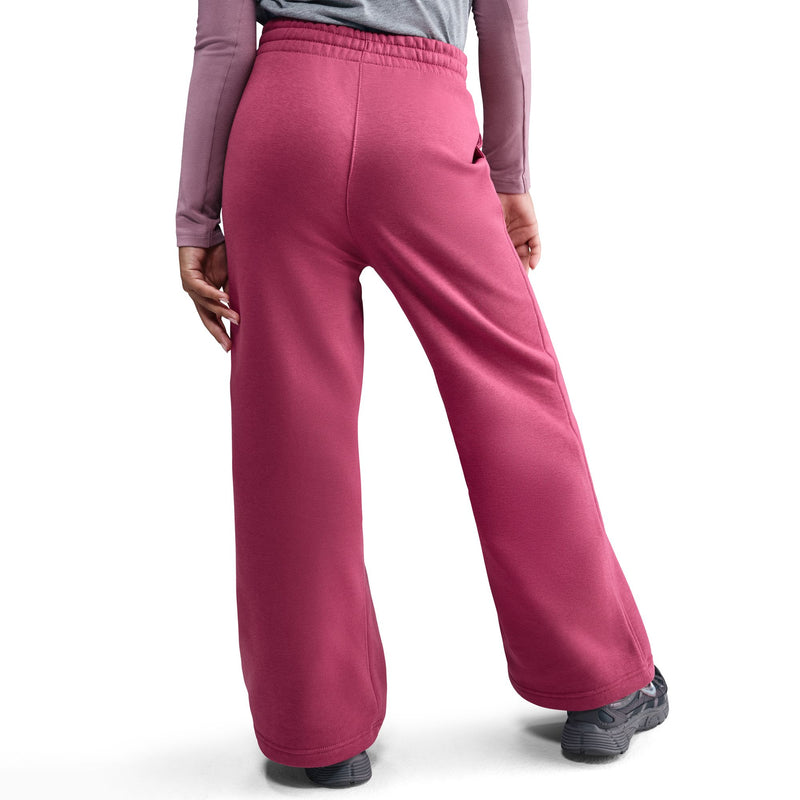 Girls' Nike Youth Club Fleece Wide-Leg Pant - 634 - SWEET BEET