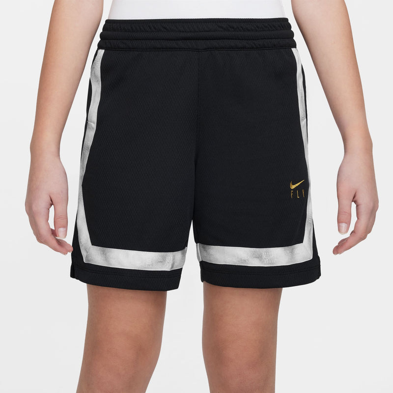 Girls' Nike Youth Dri-FIT Fly Crossover Short - 010 - BLACK
