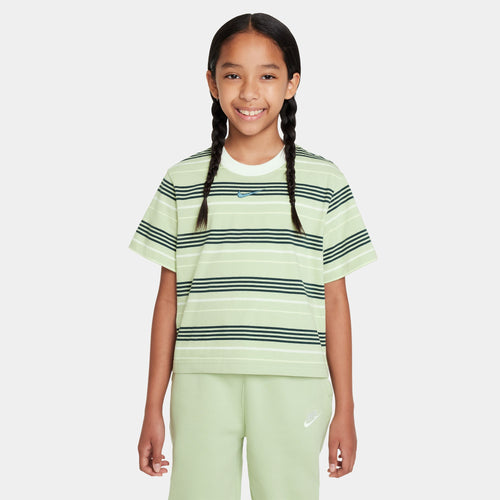 Girls' Nike Youth Essentials+ Boxy T-Shirt - 343 - HONEYDEW