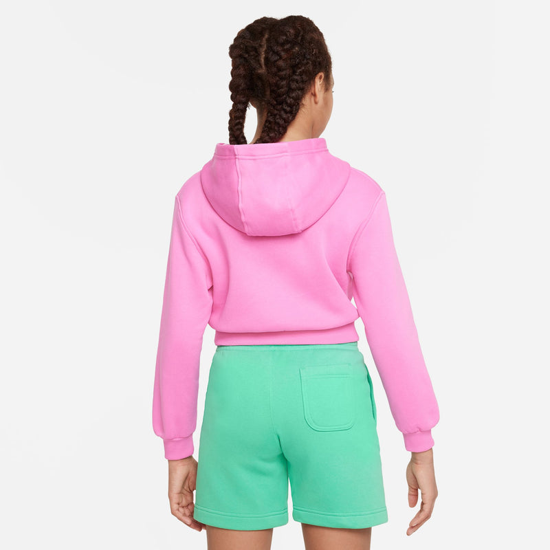 Girls' Nike Youth Fleece Crop Hoodie - 675 PPNK
