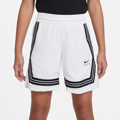 Girls' Nike Youth Fly Crossover Short - 100 - WHITE