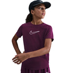 Girls' Nike Youth One Fitted T-Shirt - 610 - BORDEAUX