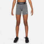 Girls' Nike Youth Pro 3" Short - 091 - GREY