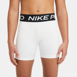 Girls' Nike Youth Pro 3" Short - 100 - WHITE