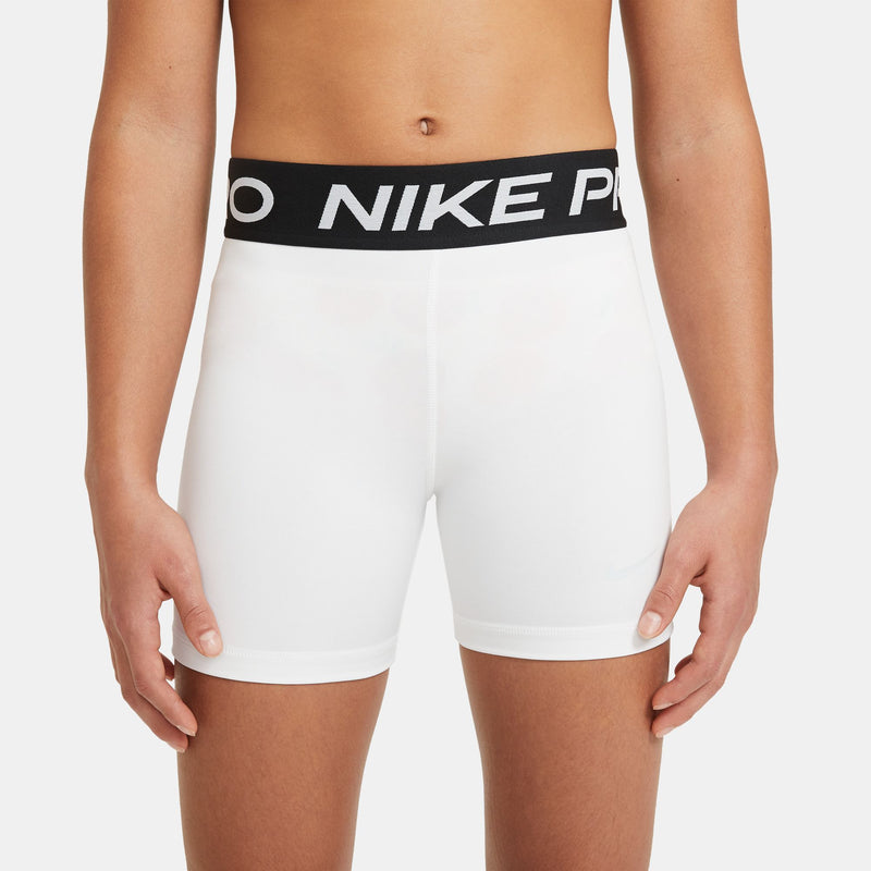 Girls' Nike Youth Pro 3" Short - 100 - WHITE