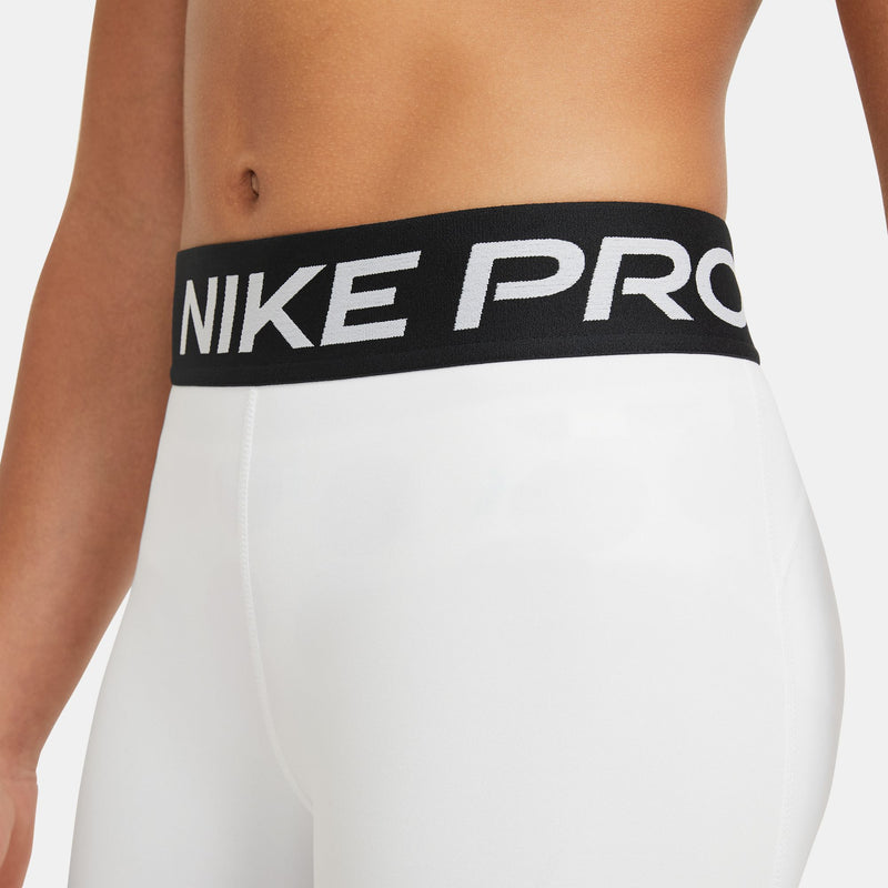 Girls' Nike Youth Pro 3" Short - 100 - WHITE