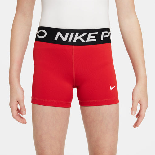 Girls' Nike Youth Pro 3" Short - 657 - RED