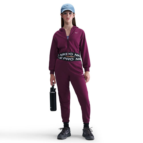 Girls' Nike Youth Pro Fleece Pant - 610 - BORDEAUX