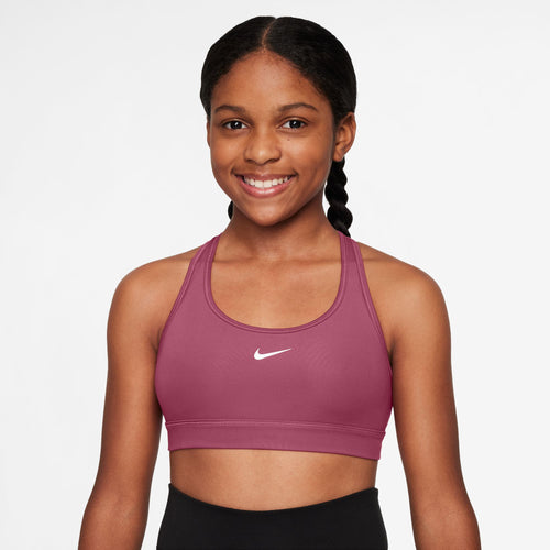 Girls' Nike Youth Swoosh Sports Bra - 634 - SWEET BEET