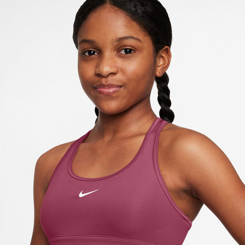 Girls' Nike Youth Swoosh Sports Bra - 634 - SWEET BEET