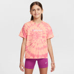 Girls' Nike Youth Tie Dye T-Shirt - 844 - APRICOT