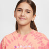 Girls' Nike Youth Tie Dye T-Shirt - 844 - APRICOT