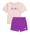 Girls' The North Face Toddler Cotton Summer 2-Piece Short Set - BPI PINK