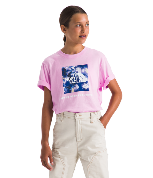 Girls' The North Face Youth Box T-Shirt - 6FI PINK