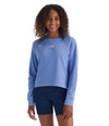 Girls' The North Face Youth Clover Terry Crew - 0YI BLUE