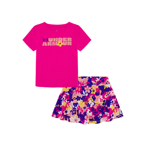 Girls' Under Armour Toddler Printed Skort 2-Piece Set - 677 REBE
