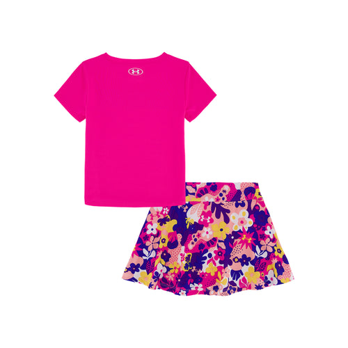 Girls' Under Armour Toddler Printed Skort 2-Piece Set - 677 REBE