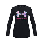 Girls' Under Armour Youth Big Logo Longsleeve - 002 - BLACK