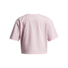 Girls' Under Armour Youth Boxy Crop Varsity T-Shirt - 647 - PRIME PINK