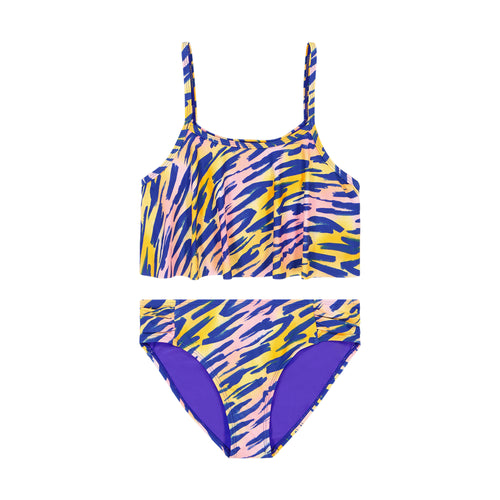 Girls' Under Armour Youth Brush Zebra Bikini 2-Piece Swimsuit - 656-PC