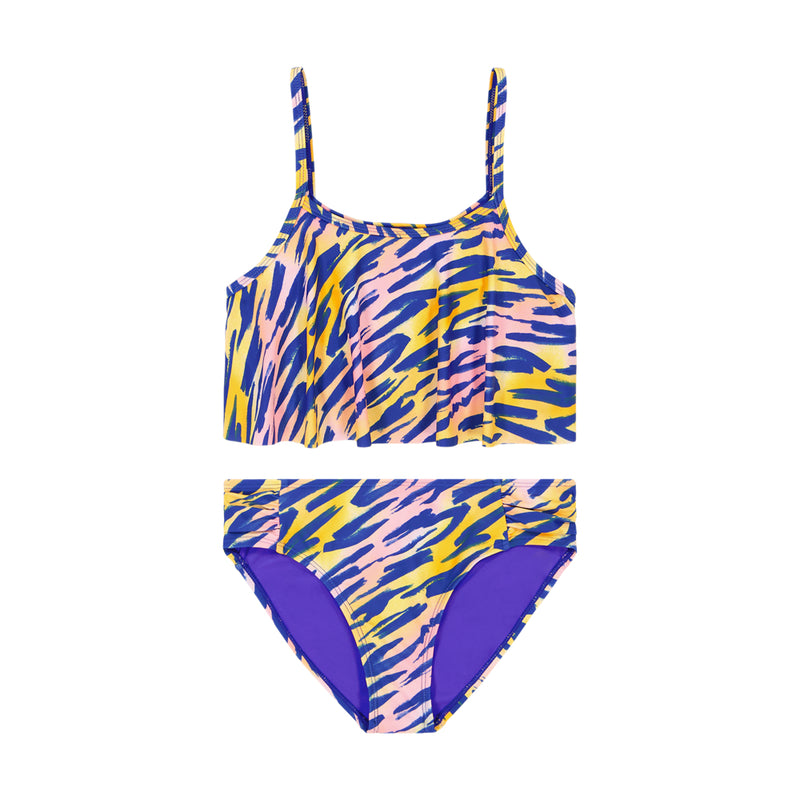 Girls' Under Armour Youth Brush Zebra Bikini 2-Piece Swimsuit - 656-PC