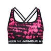 Girls' Under Armour Youth Crossback Mid Printed Sports Bra - 682 - FLUO PINK