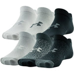 Girls' Under Armour Youth Essential No Show 6-Pack Socks - 037/007