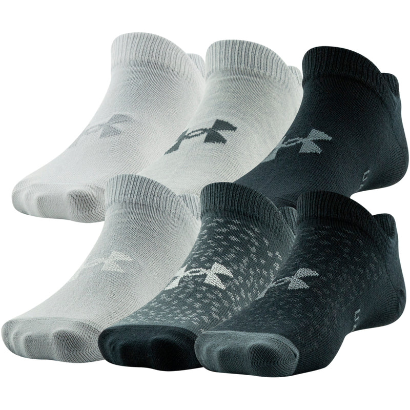 Girls' Under Armour Youth Essential No Show 6-Pack Socks - 037/007