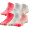 Girls' Under Armour Youth Essential No Show 6-Pack Socks - 805 ORNG