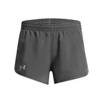 Girls' Under Armour Youth Fly By Short - 025 - CASTLEROCK GREY