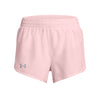 Girls' Under Armour Youth Fly By Short - 647 - PRIME PINK