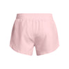 Girls' Under Armour Youth Fly By Short - 647 - PRIME PINK