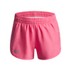 Girls' Under Armour Youth Fly By Short - 673 - PINK