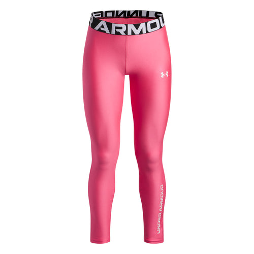 Girls' Under Armour Youth Heatgear Wordmark Leggings - 672