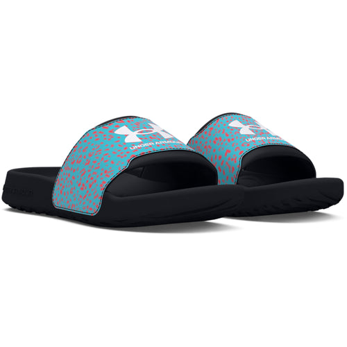 Girls' Under Armour Youth Ignite Select Print Slide Sandal - 001 - BLACK