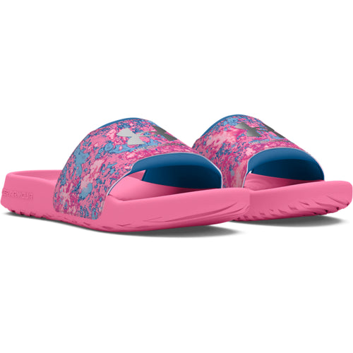 Girls' Under Armour Youth Ignite Select Slide Sandal - 600 - PINK