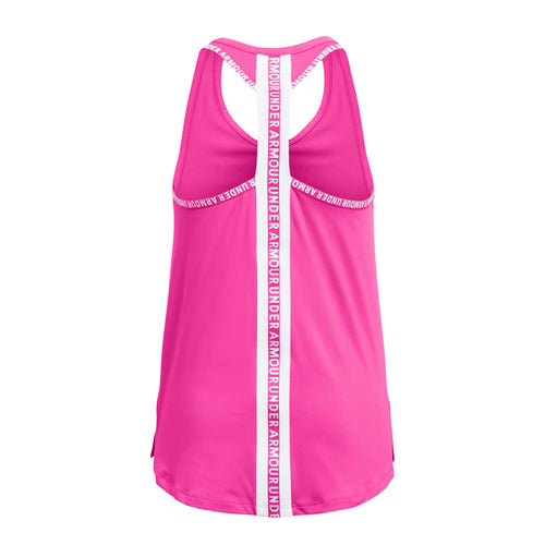 Girls' Under Armour Youth Knockout Tank Top - 652 - REBEL PINK