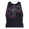 Girls' Under Armour Youth Motion Branded Crop Tank Top - 001 - BLACK