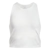 Girls' Under Armour Youth Motion Crop Tank Top - 100 - WHITE
