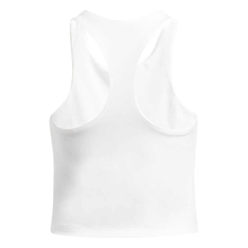 Girls' Under Armour Youth Motion Crop Tank Top - 100 - WHITE